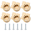 Brass Drawer Drop Pull Rings FIND-WH0042-37G-1