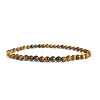 4mm Round Natural Tiger Eye Beads Bracelet for Men KG3069-34-1