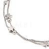Brass Box Chain Multi-strand Bracelets for Women LS-BJEW-C140-27P-2