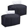 Crossed Textured Imitation Leather Tissue Boxes CON-WH0095-208B-1