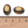 Natural Tiger Eye Oval Beads GG-D002-09G-3