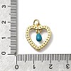 Brass Micro Pave Cubic Zirconia Pendants KK-C090-01G-01-3