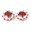 Printed Baking Paint Opaque Glass Enamel Beads GL-CBA4370-02-3
