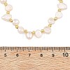 Natural Pearl Two Sides Polished and Round Brass Beaded Necklaces NJEW-JN06323-3