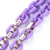 Personalized Acrylic & CCB Plastic Cable Chain Necklaces NJEW-JN02824-05-3