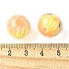 Two Tone Transparent Acrylic Beads OACR-D304-02E-3