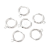 201 Stainless Steel Huggie Hoop Earring Findings LS-STAS-P283-01D-S-3