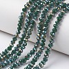 Electroplate Opaque Glass Beads Strands LS-EGLA-A034-P4mm-S03-1
