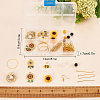 DIY Sunflower and Bee Earring Making Kit DIY-SC0020-20-7
