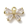 Rack Plating Brass Micro Pave Cubic Zirconia Charms KK-M014-02D-G-1