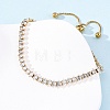 304 Stainless Steel Pave Clear Cubic Zirconia Tennis Bracelets BJEW-G754-03G-04-3