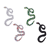 4Pcs 4 Colors Rhinestone Self-adhesion Cloth Patches DIY-FH0007-56-1