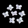 Iridescent Plating Acrylic Bead Caps AC-CBA81FF-03A-1