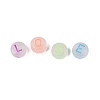Luminous Enamel Transparent Acrylic Beads TACR-Q013-05B-M-4