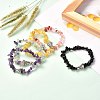 Natural & Synthetic Mixed Gemstone Stretch Bracelet for Men Women BJEW-JB06706-2