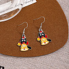 Christmas Theme Alloy Enamel Dangle Earrings FS-WGBB05F-05-1