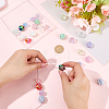 30Pcs 15 Styles UV Plating Rainbow Iridescent Acrylic Beads OACR-BM0001-15-3