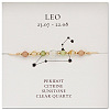 Natural stone constellation bracelet with 12 zodiac signs NR2952-7-1