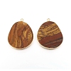 Natural Tiger Eye Pendants G-E526-09H-3