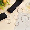 WADORN 15Pcs 5 Style Alloy Linking Rings FIND-WR0010-86-3