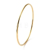 Ion Plating(IP) 304 Stainless Steel Simple Plain Bangle for Women BJEW-F461-01I-G-2
