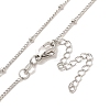 Brass Satellite Chain Necklaces NJEW-B119-03P-1