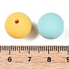 Rubberized Style Imitated Silicone Acrylic Beads MACR-T048-01A-10-3