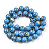 Assembled Synthetic Turquoise and Shell Beads Strands G-S212-10mm-06-3