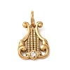 304 Stainless Steel Rhinestone Pendants RB-CBA1537-03G-1