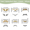 120pcs 12 styles Tibetan Style Alloy Beads TIBEB-WR0001-02-2