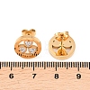 Flower 304 Stainless Steel Stud Earrings EJEW-H175-01G-5