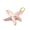 Brass Enamel Pendants LS-KK-Q029-04G-01-2