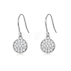 925 Sterling Silver Pave Moissanite Dangle Earrings for Women ZF9652-2