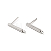 Non-Tarnish 304 Stainless Steel Stud Earring Finding STAS-C080-06B-P-1