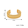 Elegant Stainless Steel Cuff Bangles for Women FG8525-1-1