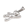 303 Stainless Steel Pendants STAS-K325-24B-P-2