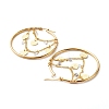 Brass Hoop Earrings EJEW-JE04573-6