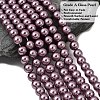 Eco-Friendly Dyed  Glass Pearl Round Beads Strands HY-A002-8mm-RB062-3