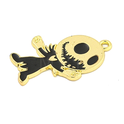 Halloween Alloy Enamel Pendants ENAM-M220-01G-1