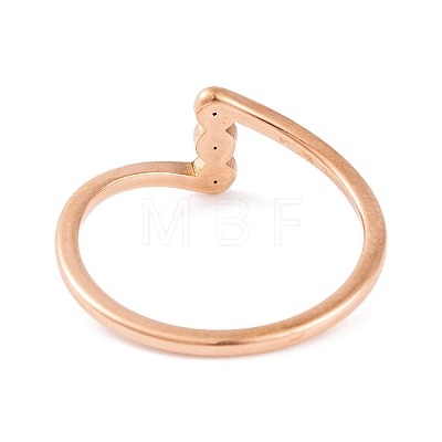 304 Stainless Steel Finger Ring foe Women RJEW-C086-17-RG-1