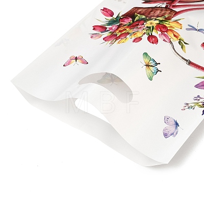 50Pcs 2 Styles Floral Bike Printed Plastic Gift Storage Tote Bags PL-CBAAD12-07-1