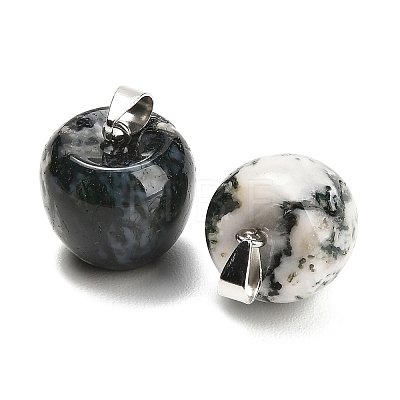Natural Tree Agate Pendants GG-K002-15F-1