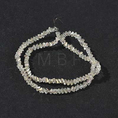 Electroplate Transparent Glass Beads Strands EGLA-P061-04C-AB17-1