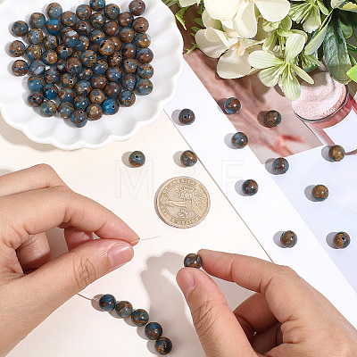 80Pcs Natural Chalcedony Beads Strands G-PA0002-36A-1