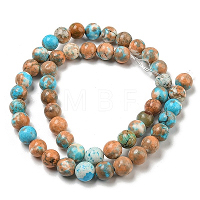 Natural Imperial Jasper Beads Strands G-N342-25C-1