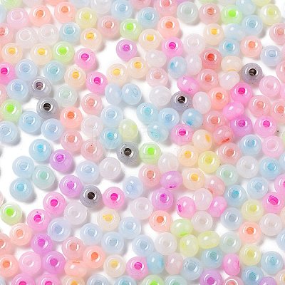 Imitation Jade Glass Seed Beads SEED-Z001-A-A02-1