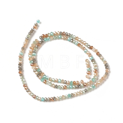 Electroplate Glass Beads Strands X-EGLA-I015-04A-1