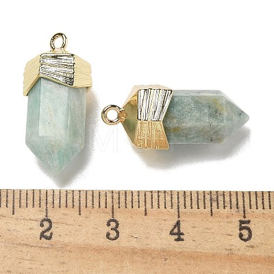 Natural Amazonite Faceted Pendants G-G181-03G-08-1