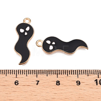 Halloween Theme Alloy Enamel Pendants PALLOY-N176-41B-RS-1