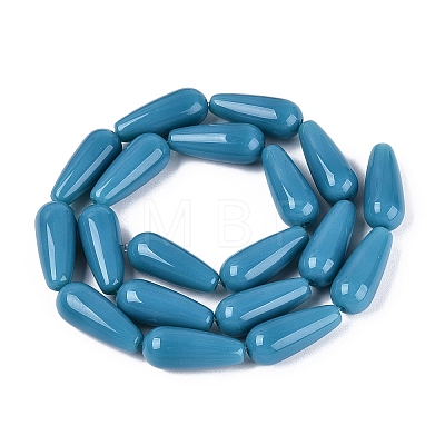 Opaque Glass Beads Strands GLAA-Q113-03A-C04-1